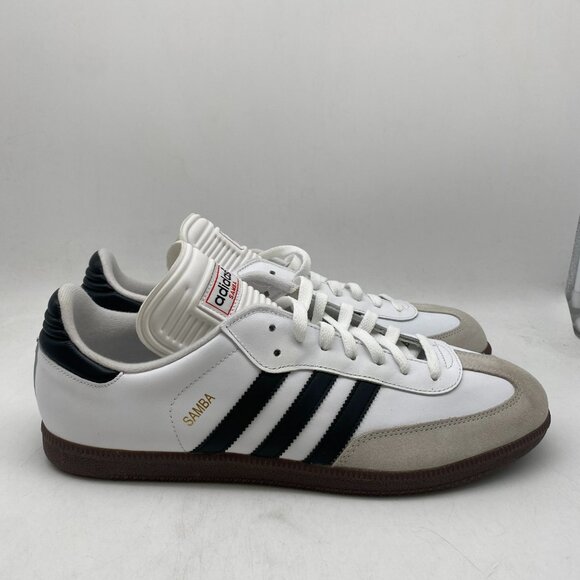ADIDAS SAMBA CLASSIC WHITE/BLACK/WHITE #772109 - Picture 4 of 6
